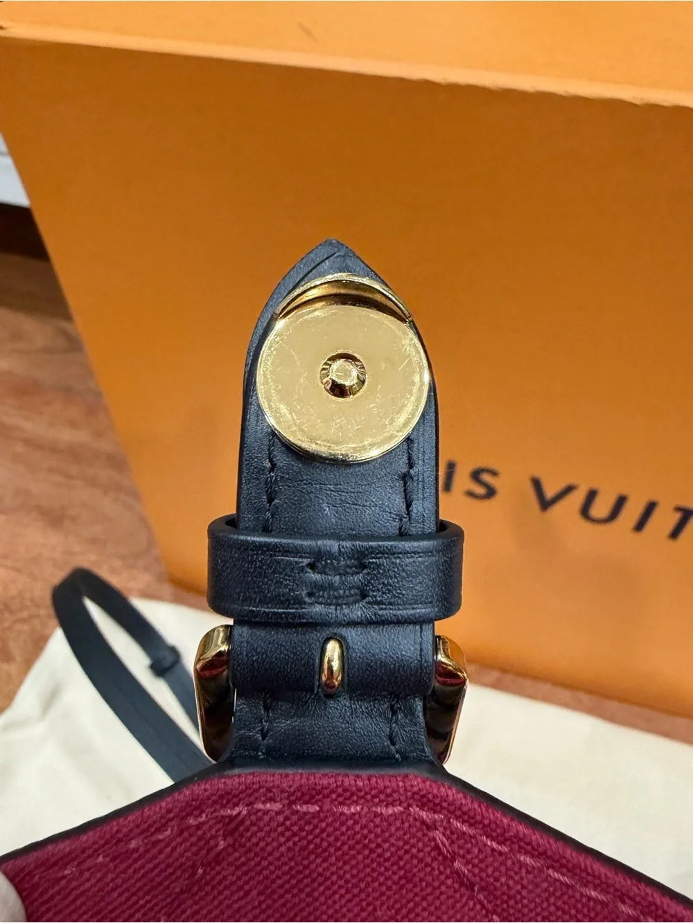 Louis Vuitton Montsouris PM Monogram Backpack Black Leather Excellent Cond